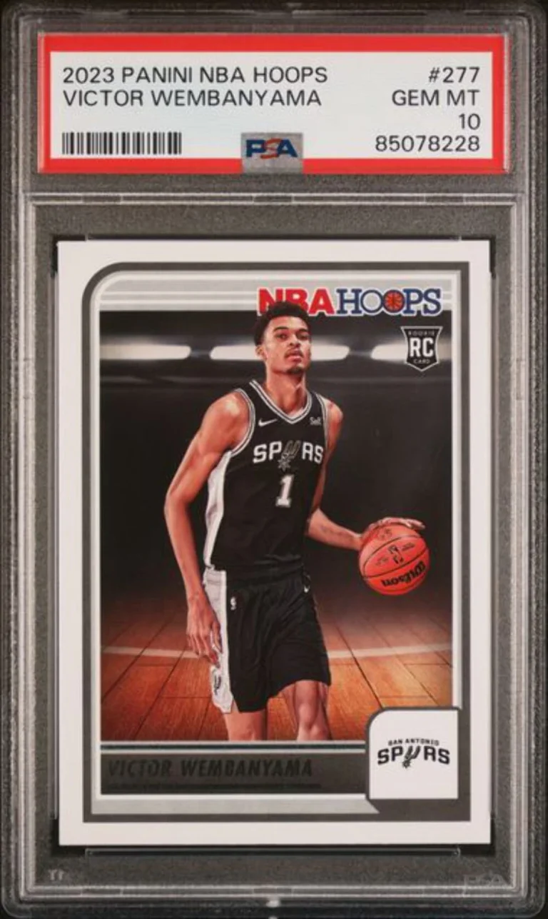 Graded 2023 Panini Hoops Victor Wembanyama #277 Rookie RC Basketball Card PSA 10