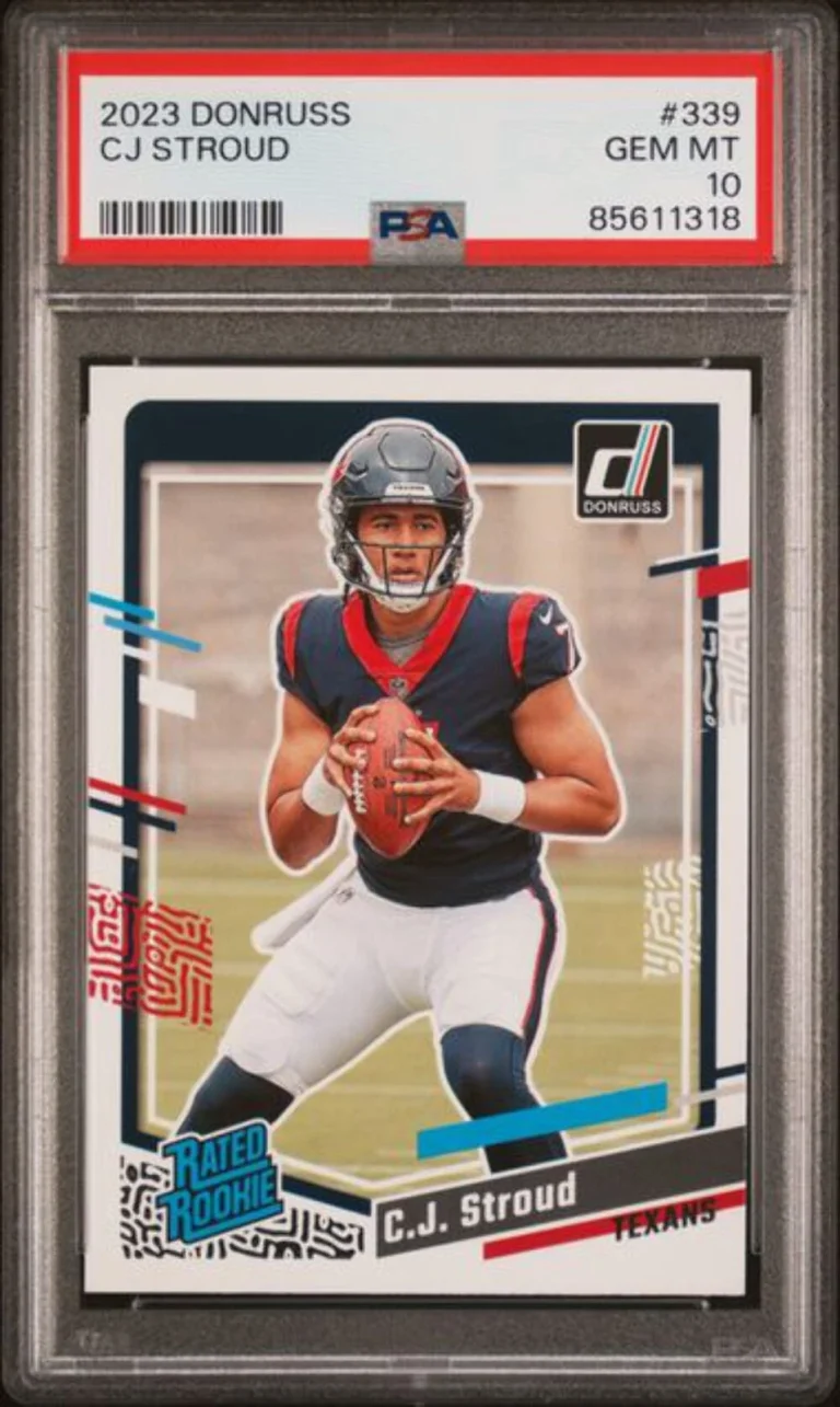 Graded 2023 Panini Donruss C.J. Stroud #339 Rookie Football Card PSA 10 Gem Mint