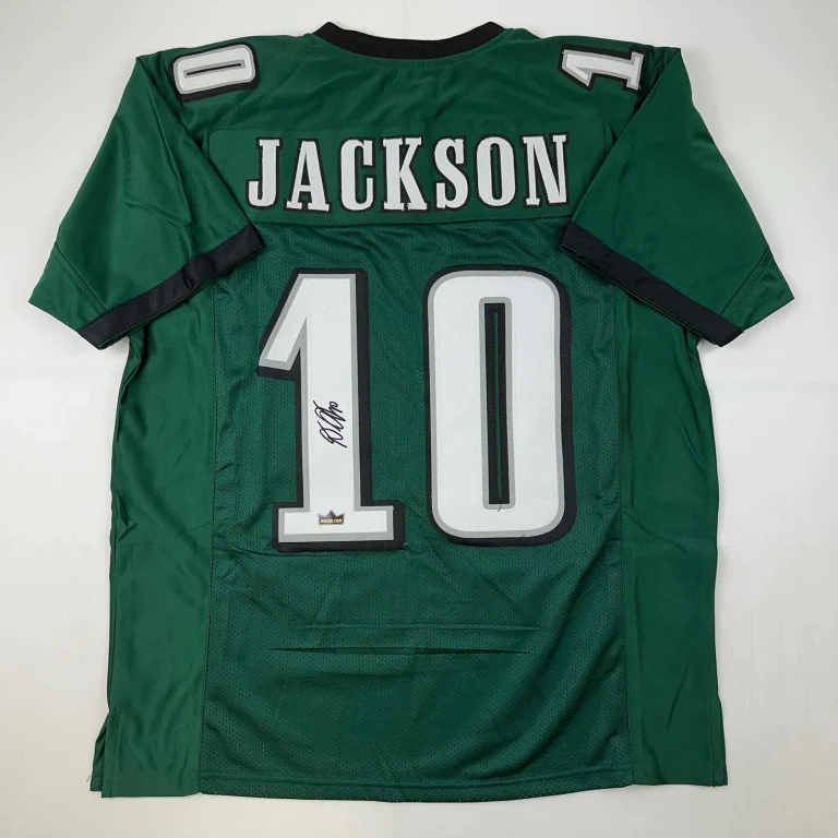 Facsimile Autographed DeSean Jackson Philadelphia Green Reprint Jersey Men's XL