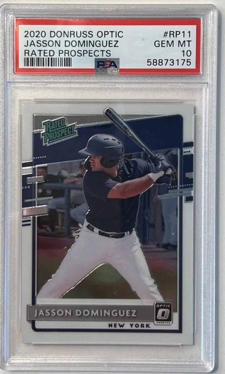 Graded 2020 Donruss Optic Jasson Dominguez #RP11 Rated Pros Baseball Card PSA 10