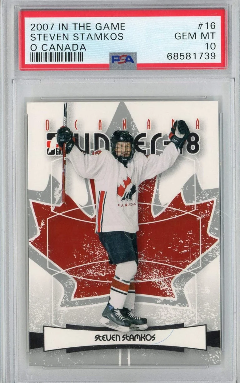 Graded 2007 In The Game Steven Stamkos #16 O Canada Rookie RC Hockey Card PSA 10