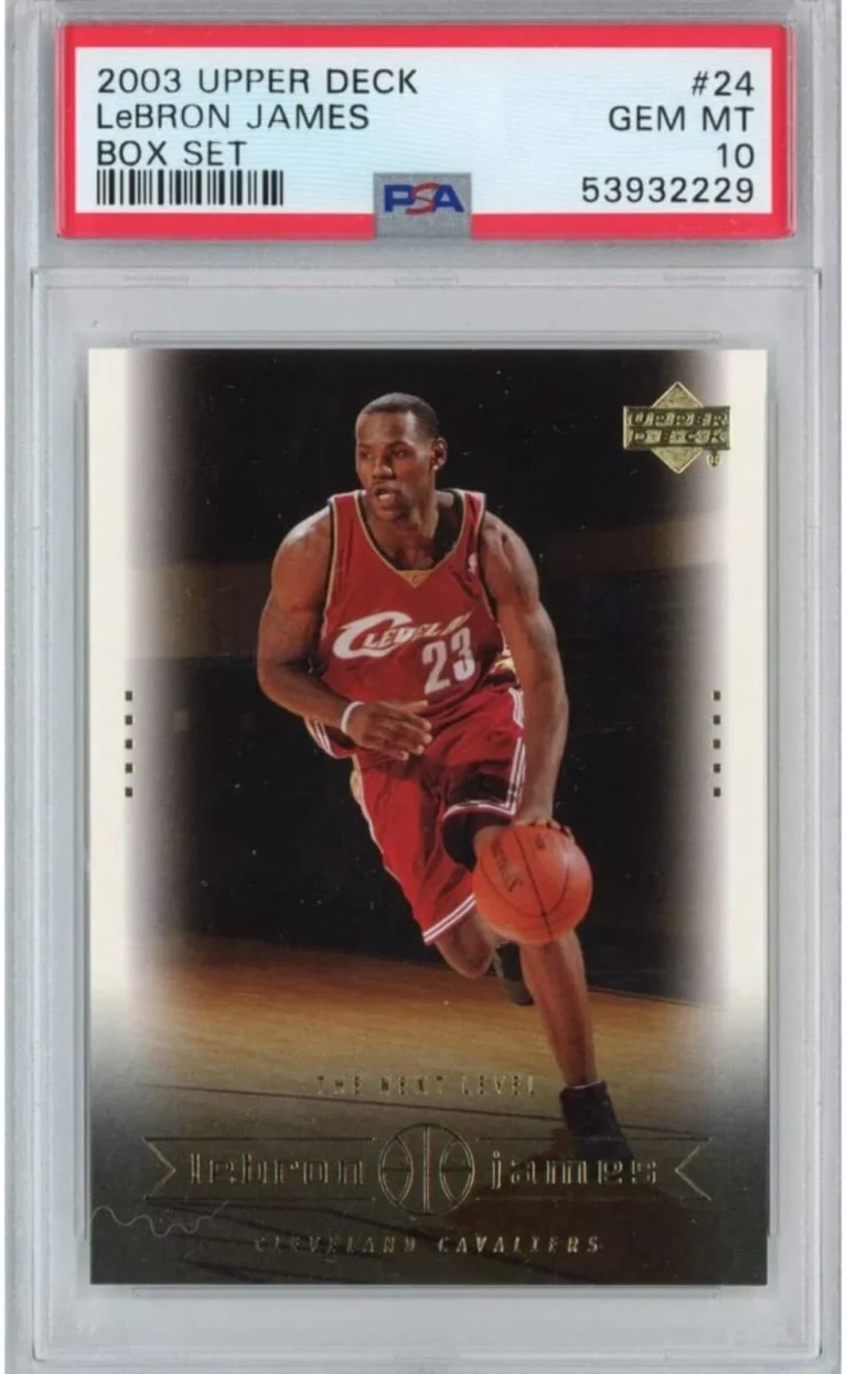 Graded 2003-04 Upper Deck LeBron James #24 Box Set Rookie RC Basketball Card PSA