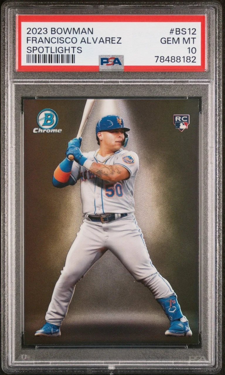 Graded 2023 Bowman Francisco Alvarez #BS12 Spotlights RC Baseball Card PSA 10