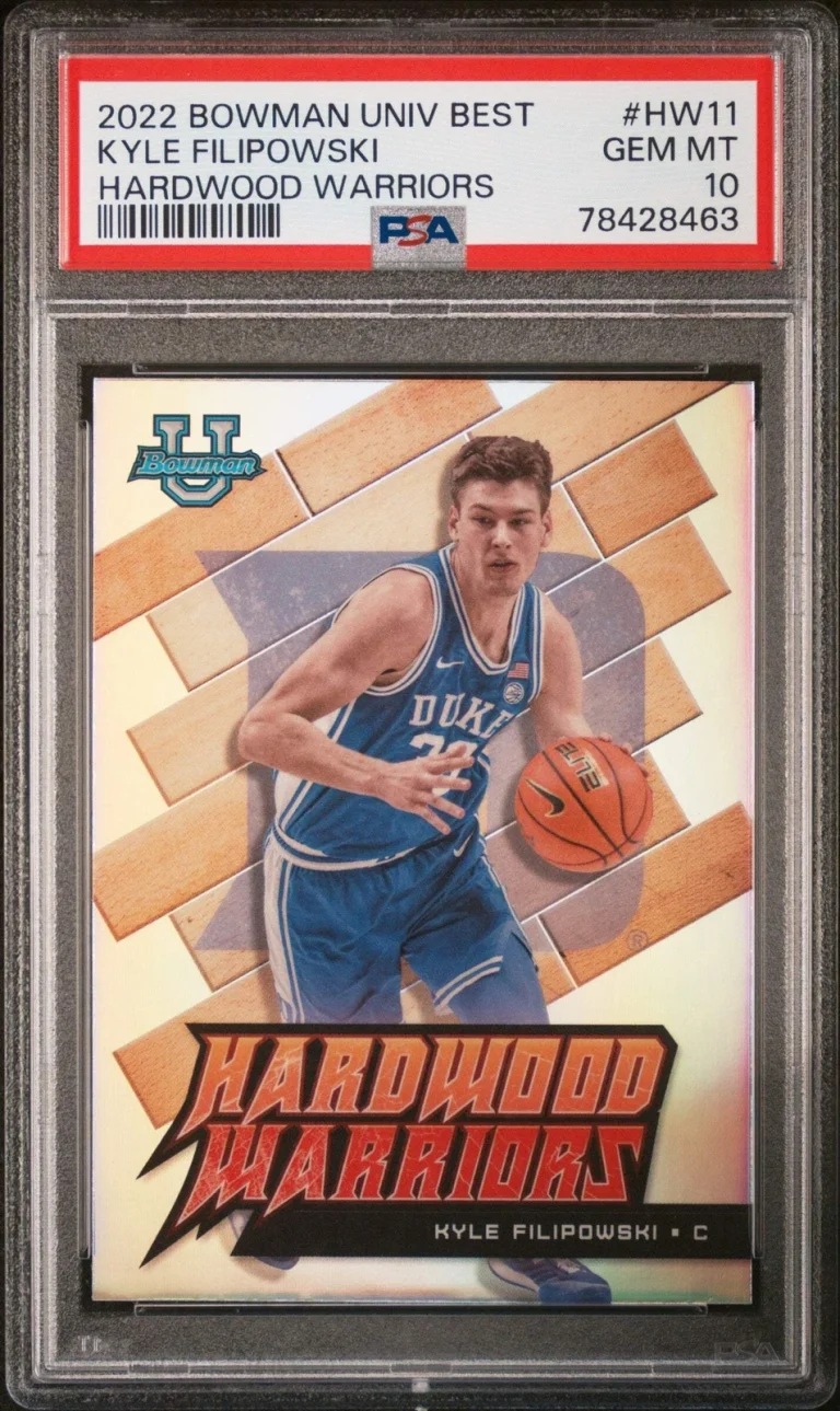 Graded 2022 Bowman U Best Kyle Filipowski #HW11 RC Basketball Card PSA 10