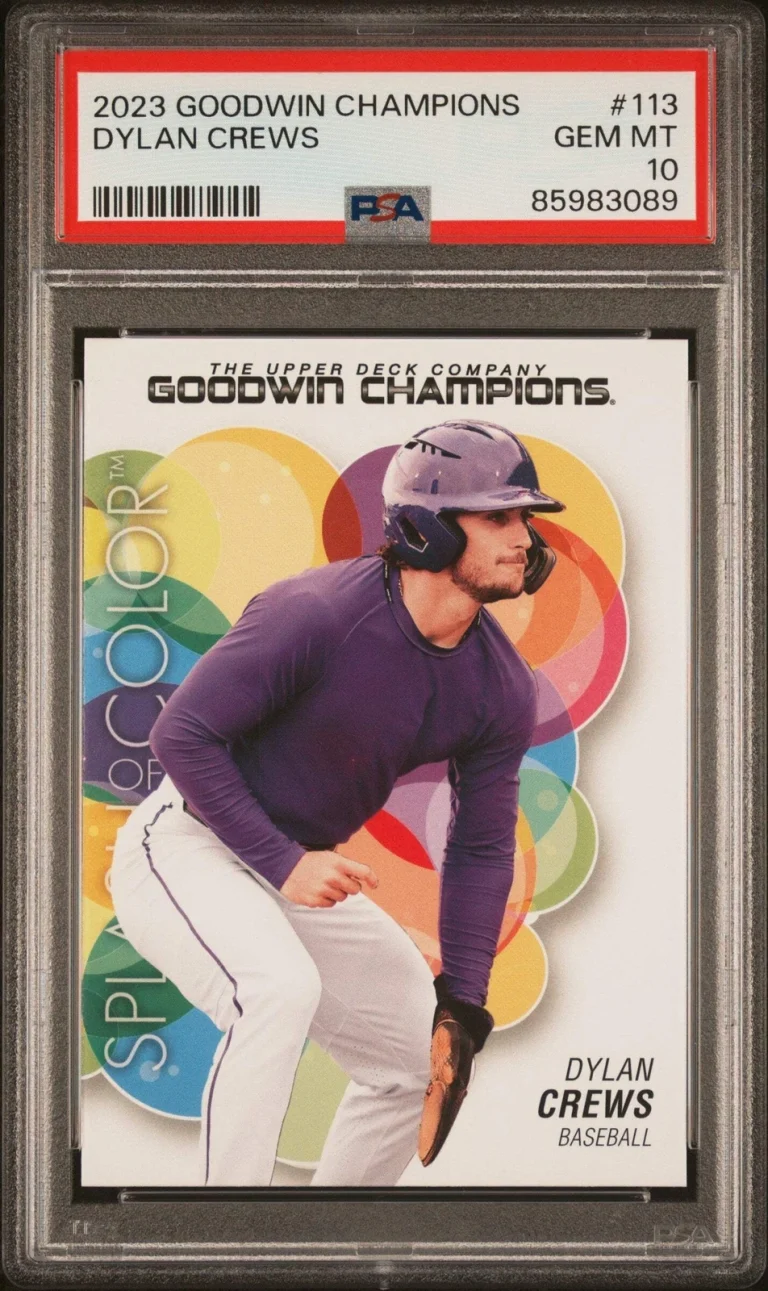 Graded 2023 Upper Deck Goodwin Champs Dylan Crews #113 RC Baseball Card PSA 10