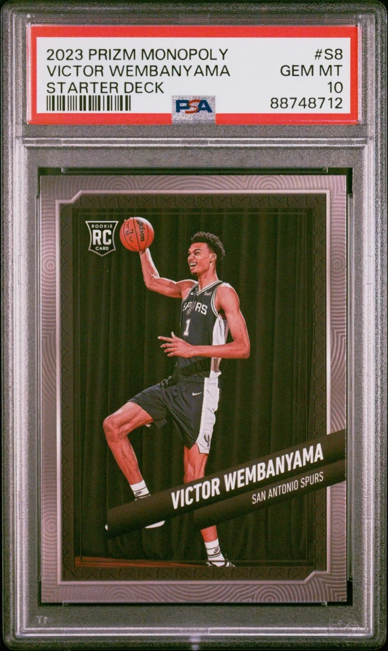 Graded 2023 Panini Prizm Monopoly Victor Wembanyama #S8 Basketball Card PSA 10