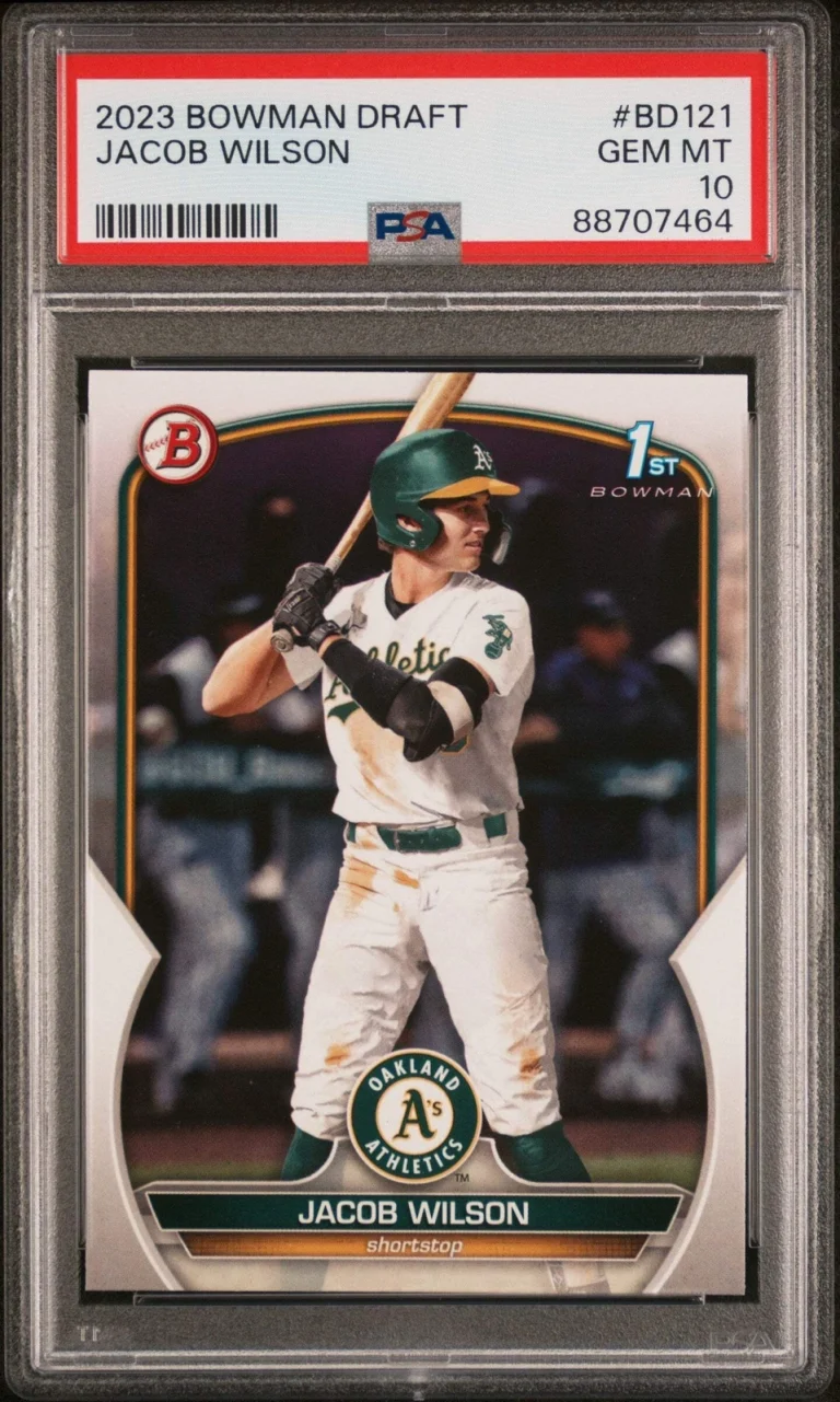 Graded 2023 Topps Bowman Draft Jacob Wilson #BD121 Rookie Baseball Card PSA 10