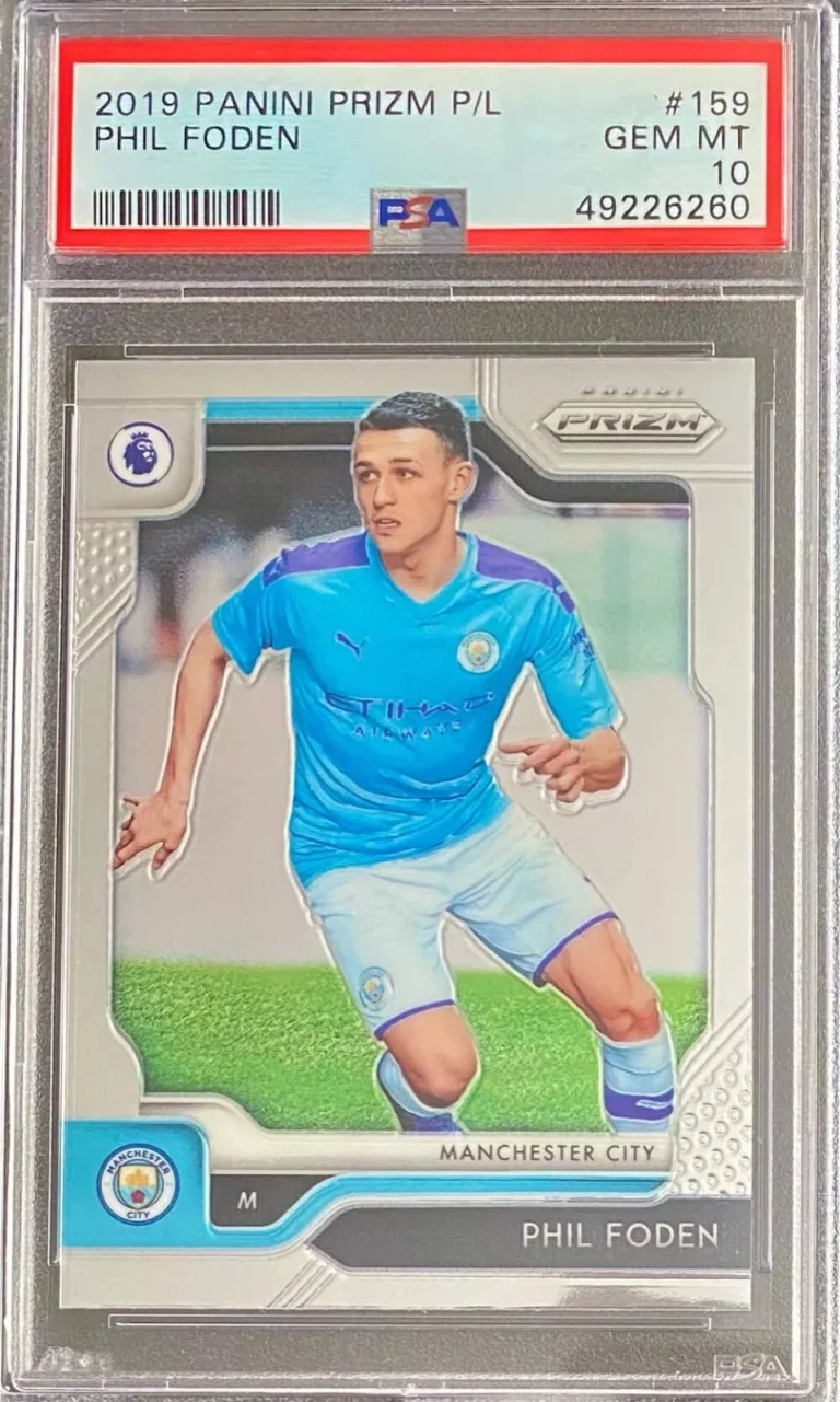 Graded 2019 Panini Prizm Premier League Phil Foden #159 Soccer Card PSA 10 Gem