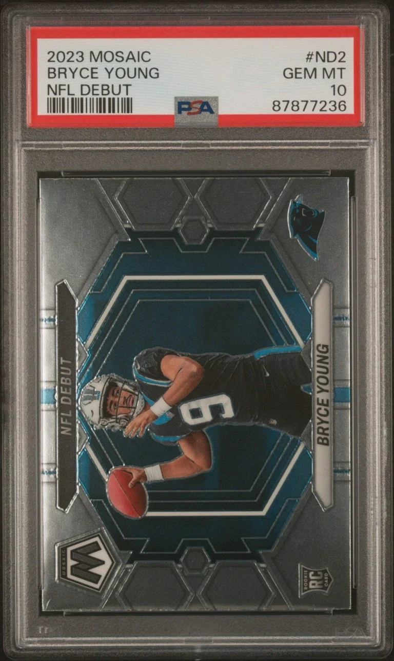 Graded 2023 Panini Mosaic Bryce Young #ND2 NFL Debut Rookie Football Card PSA 10