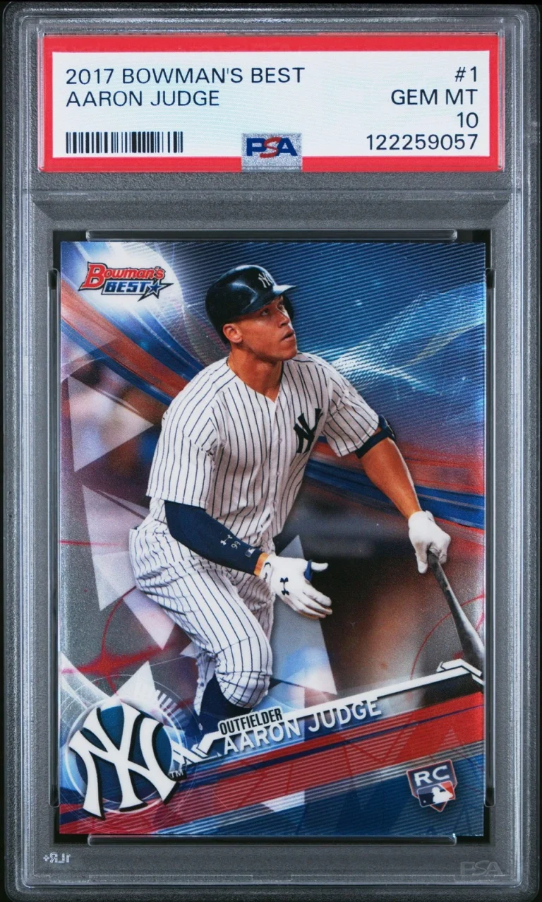 Graded 2017 Topps Bowmans Best Aaron Judge #1 Rookie RC Baseball Card PSA 10