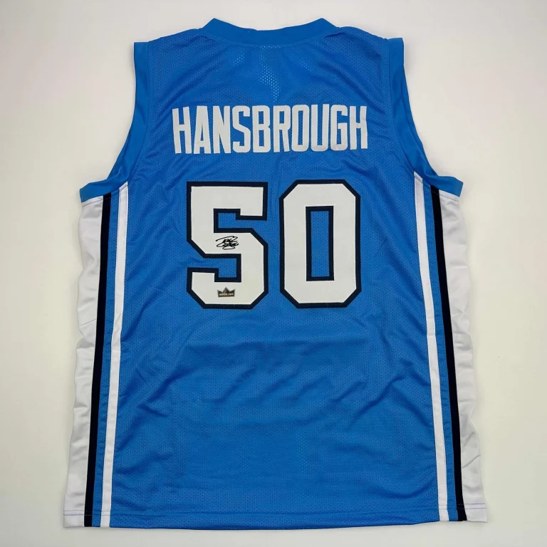 Facsimile Autographed Tyler Hansbrough UNC Blue Reprint Jersey Size Men's XL