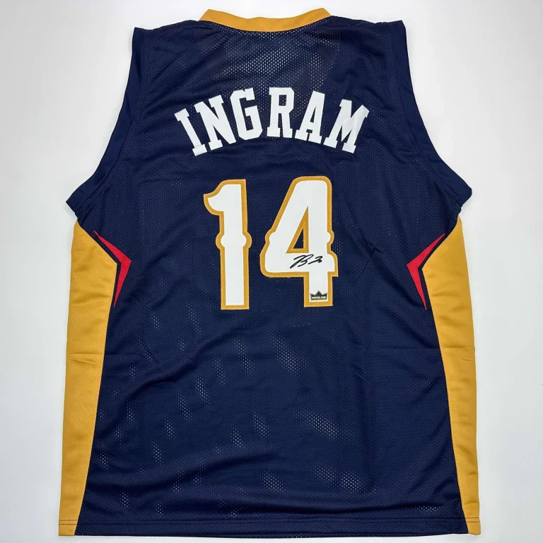 Facsimile Autographed Brandon Ingram New Orleans Blue Reprint Jersey Men's XL