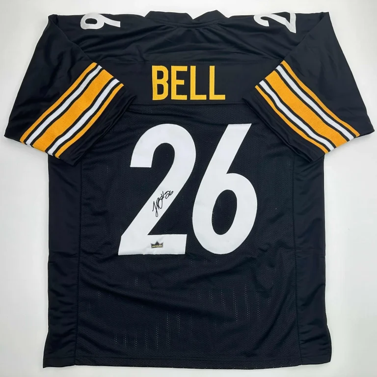 Facsimile Autographed Le'Veon LeVeon Bell Pittsburgh Black Reprint Jersey Men XL