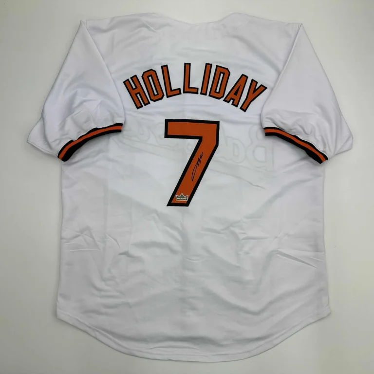 Facsimile Autographed Jackson Holliday Baltimore White Reprint Jersey Men's XL