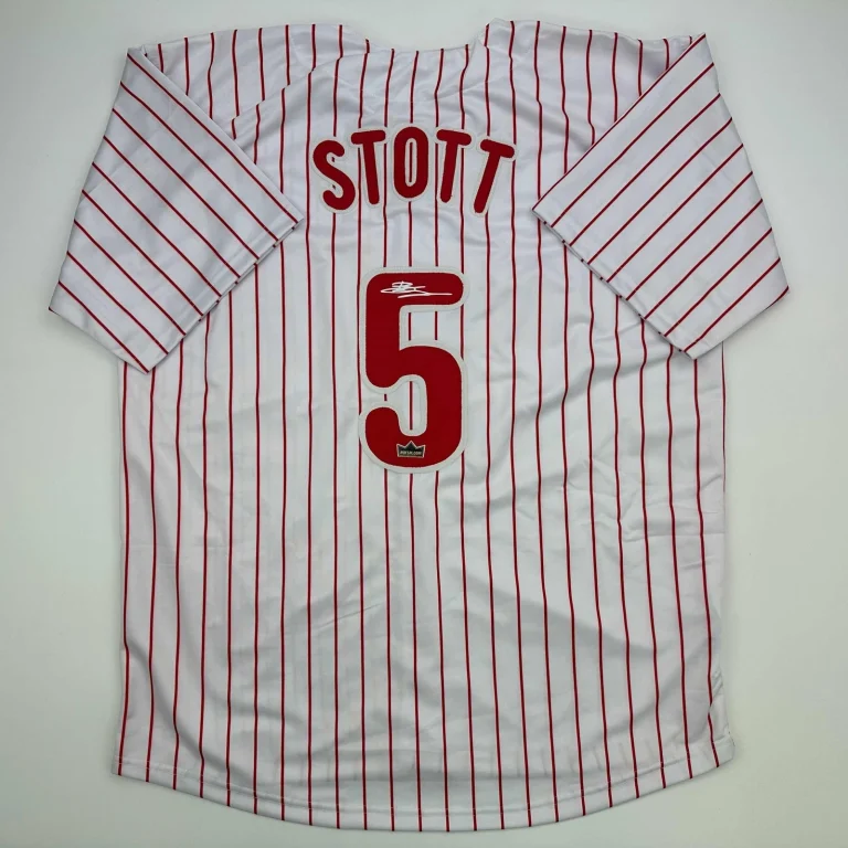 Facsimile Autographed Bryson Stott Philadelphia Pinstripe Reprint Jersey Mens XL