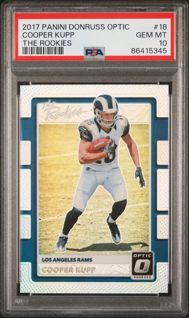 Graded 2017 Panini Donruss Optic Cooper Kupp #18 Rookies Football Card PSA 10