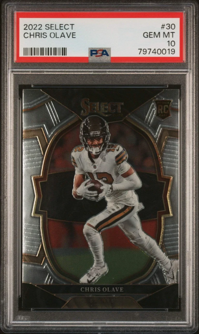 Graded 2022 Panini Select Chris Olave #30 Rookie RC Football Card PSA 10 Gem