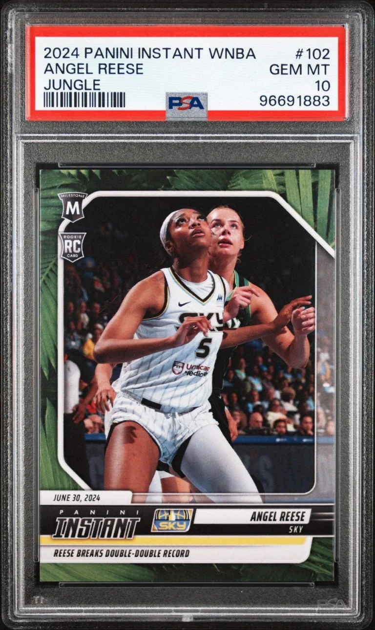 Graded 2024 Panini Instant Angel Reese #102 Jungle /25 RC Basketball Card PSA 10