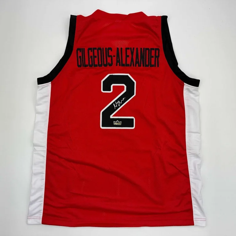 Facsimile Autographed Shai Gilgeous-Alexander SGA Canada Red Jersey Size Mens XL