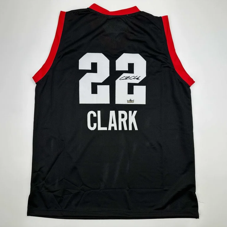 Facsimile Autographed Caitlin Clark 2024 1st All-Star Game Black Jersey Men's XL