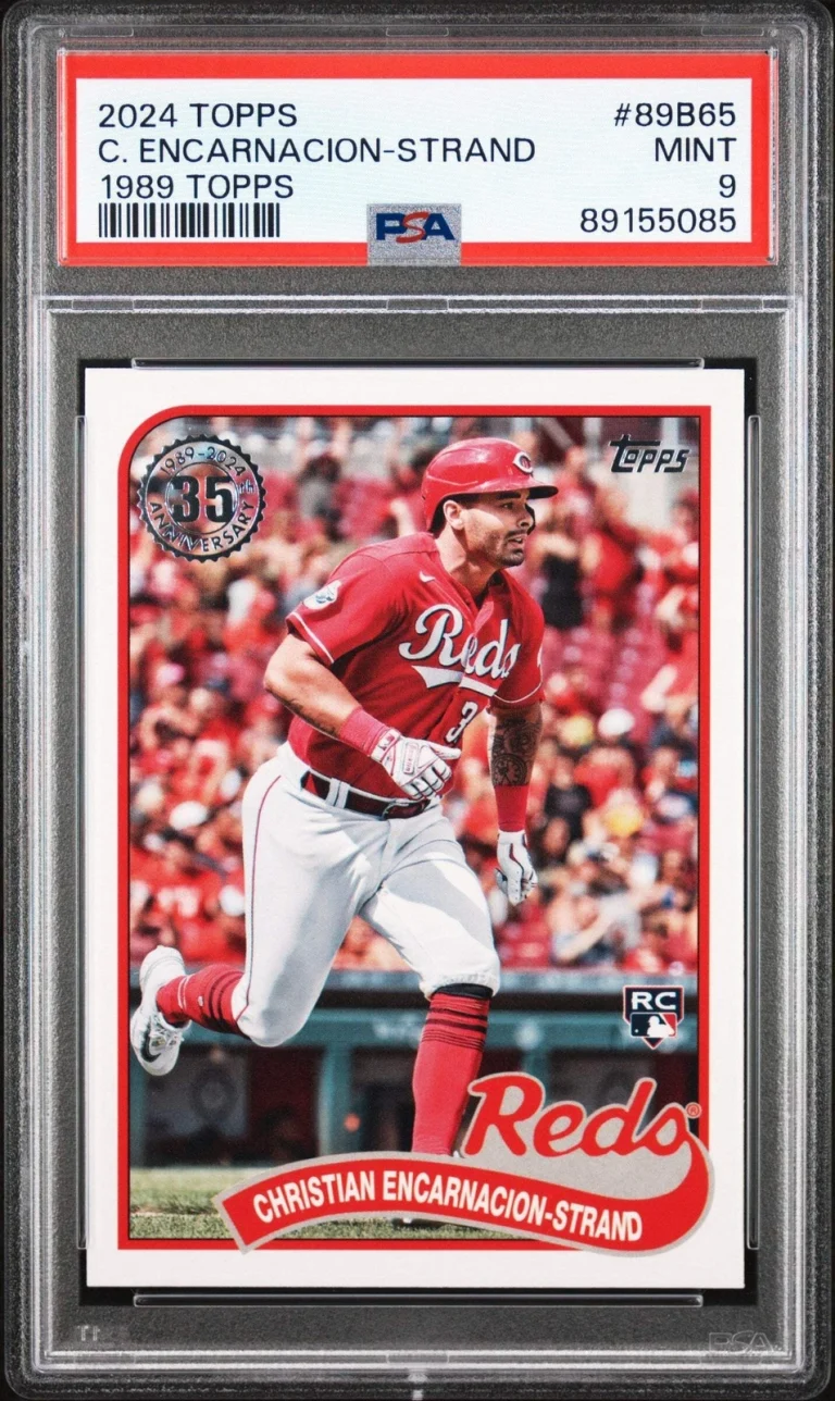 Graded 2024 Topps Christian Encarnacion-Strand #89B65 1989 Baseball Card PSA 9