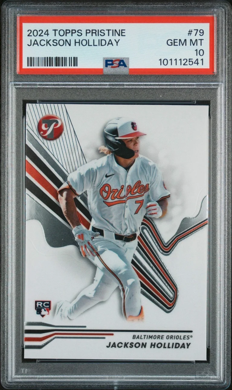 Graded 2024 Topps Pristine Jackson Holliday #79 Rookie RC Baseball Card PSA 10