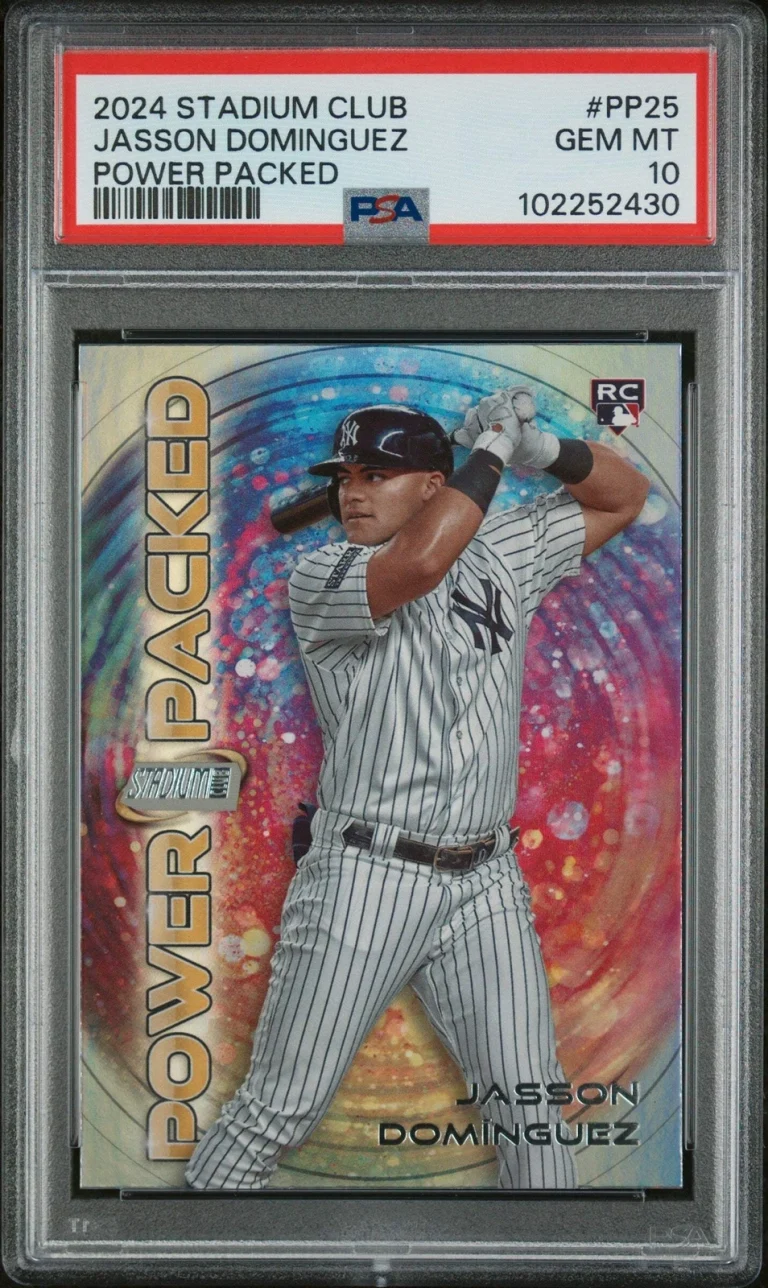 Graded 2024 Stadium Club Jasson Dominguez #PP25 Rookie RC Baseball Card PSA 10