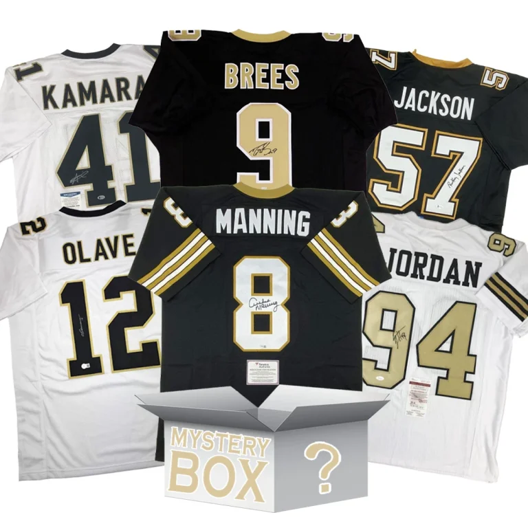 Autographed/Signed New Orleans Football Jersey Mystery Box PSA JSA BAS COA