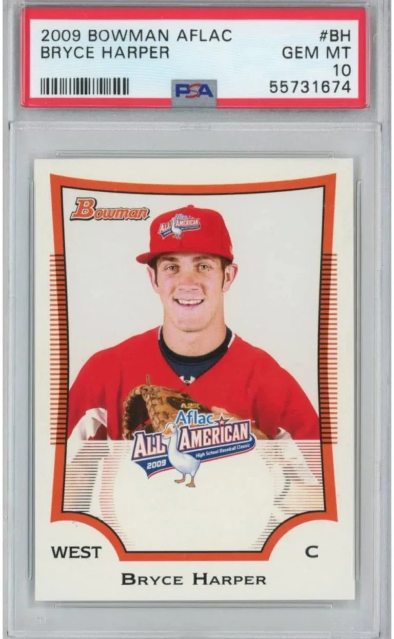 Graded 2009 Topps Bowman Aflac Bryce Harper #BH Rookie RC Baseball Card PSA 10 G