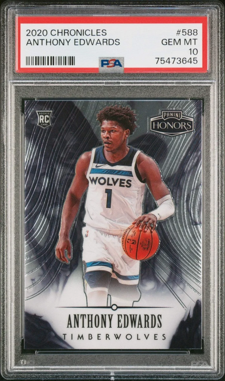 Graded 2020 Panini Chronicles Anthony Edwards #588 Rookie Basketball Card PSA 10