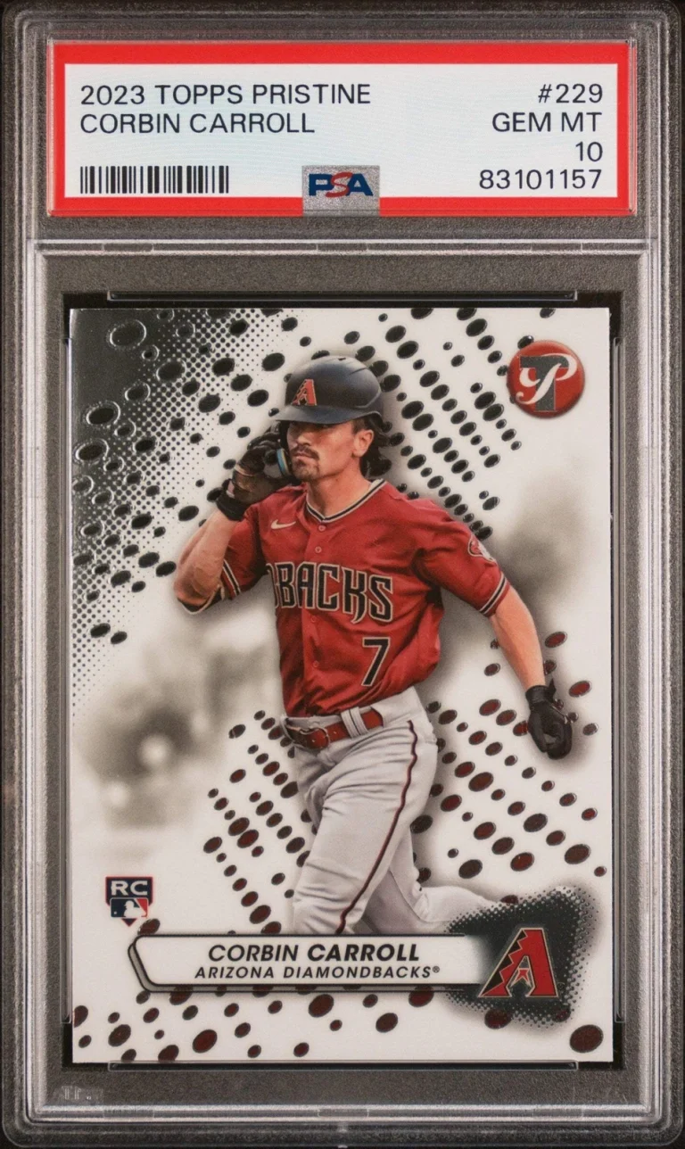Graded 2023 Topps Pristine Corbin Carroll #229 Rookie RC Baseball Card PSA 10