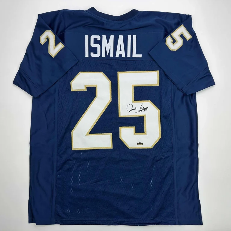 Facsimile Autographed Raghib Rocket Ismail Notre Dame Reprint Jersey Men's XL