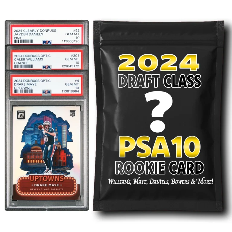 PSA 10 2024 NFL Graded Football Rookie Card Mystery Box (Daniels/Nabers & More!)