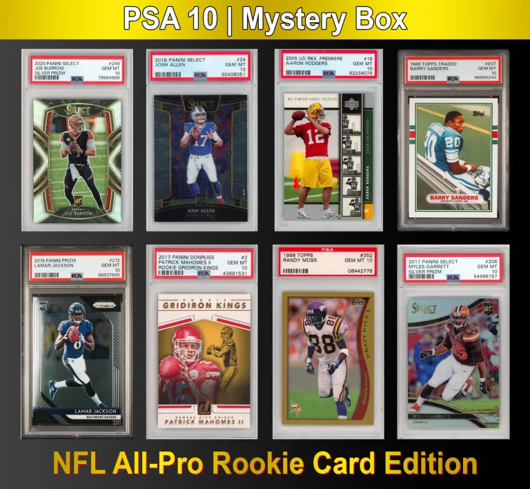 PSA 10 NFL All-PRO Rookie Graded Football Card Mystery Box