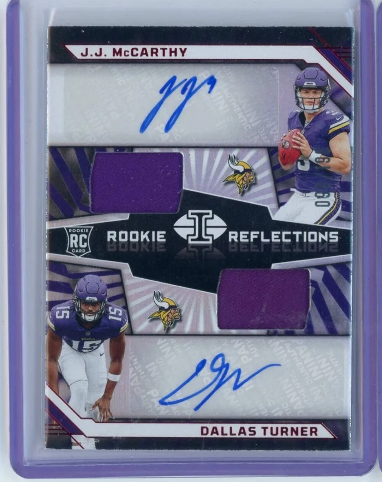2024 Illusions Rookie Reflections JJ McCarthy/Dallas Turner #RRAMV RPA /199 Card