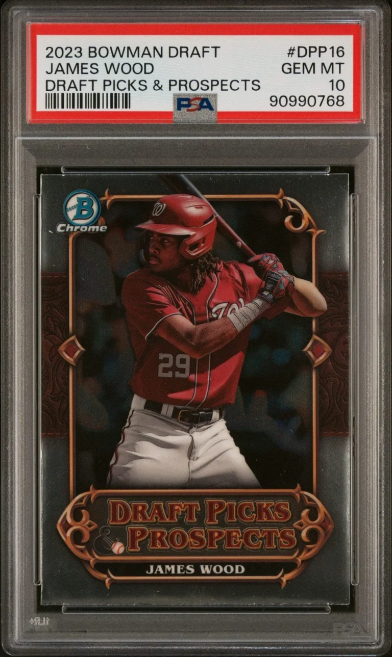 Graded 2023 Topps Bowman Draft James Wood #DPP16 Rookie RC Baseball Card PSA 10