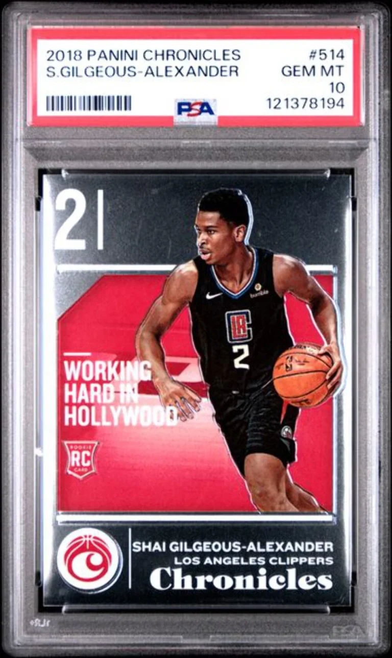 Graded 2018-19 Panini Chronicles Shai Gilgeous-Alexander #514 RC Card PSA 10