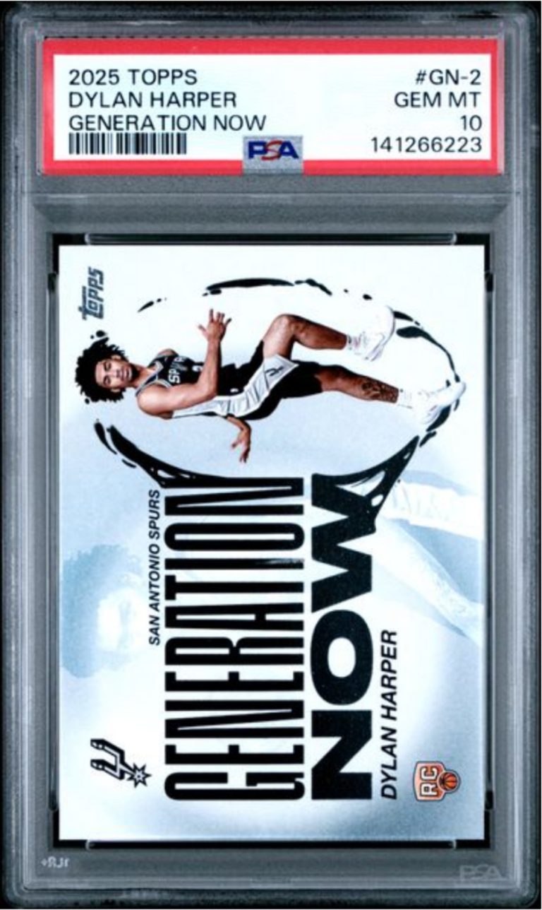 Graded 2025 Topps Dylan Harper #GN2 Generation Now Rookie Card PSA 10 Gem Mint