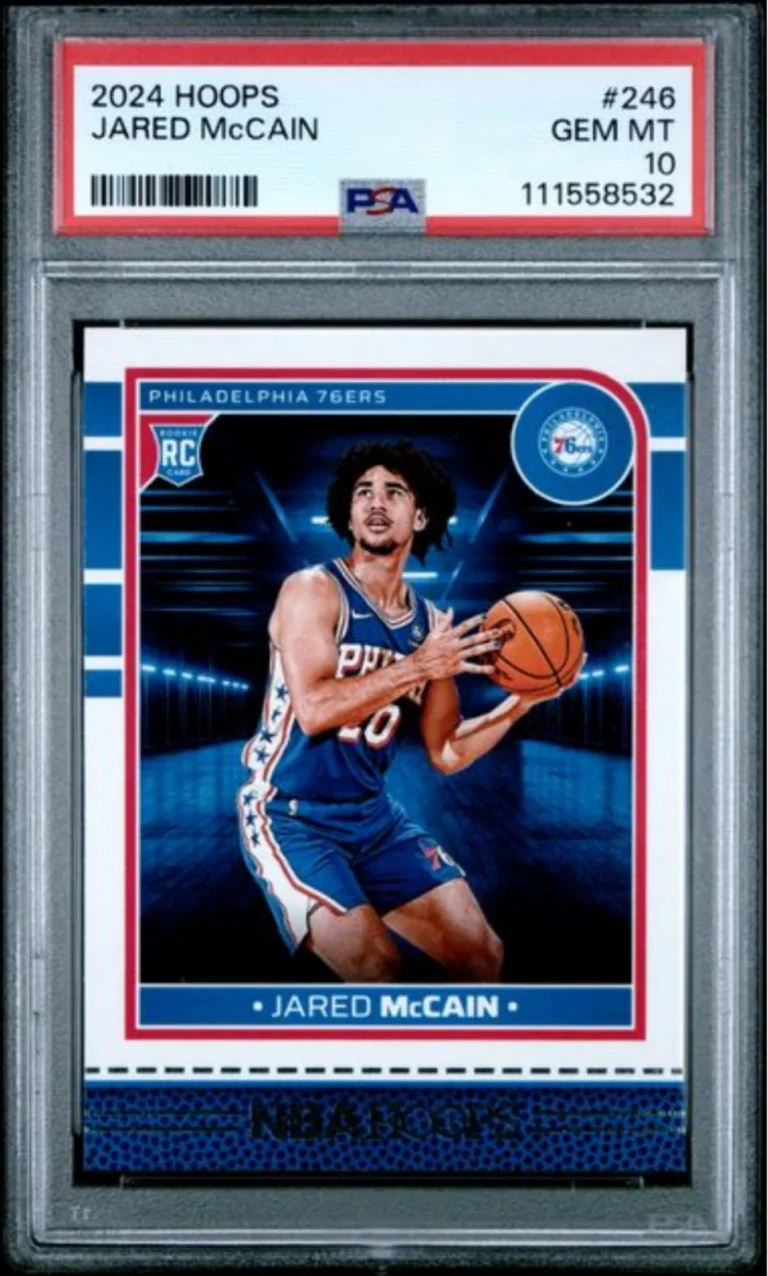 Graded 2024 Panini Hoops Jared McCain #246 Rookie RC Basketball Card PSA 10 Mint