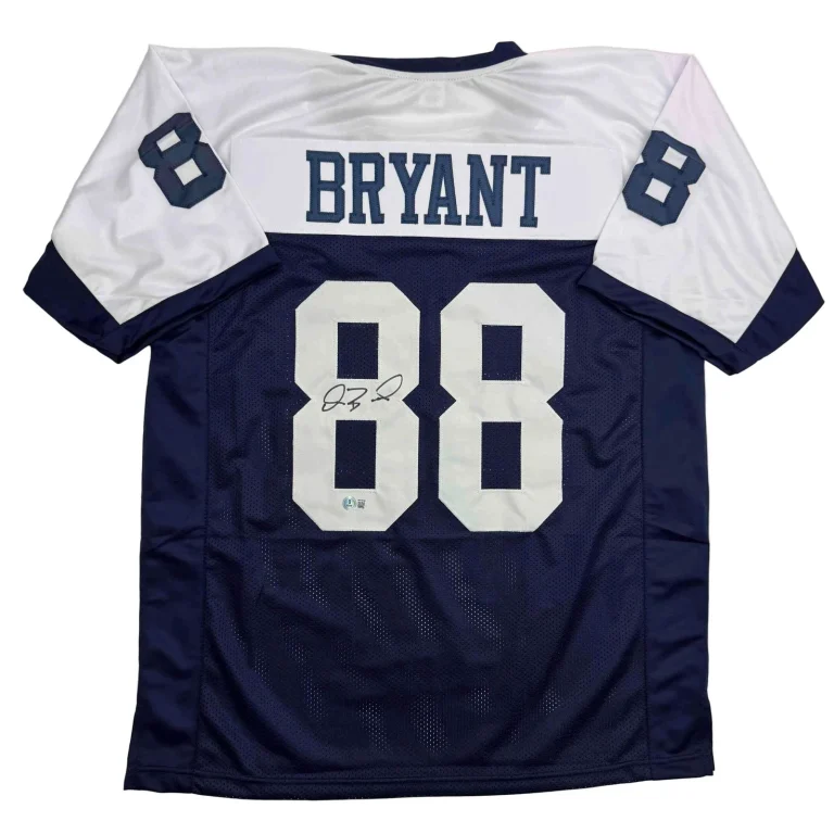 Autographed/Signed Dez Bryant Dallas Thanksgiving Day Jersey Beckett BAS COA