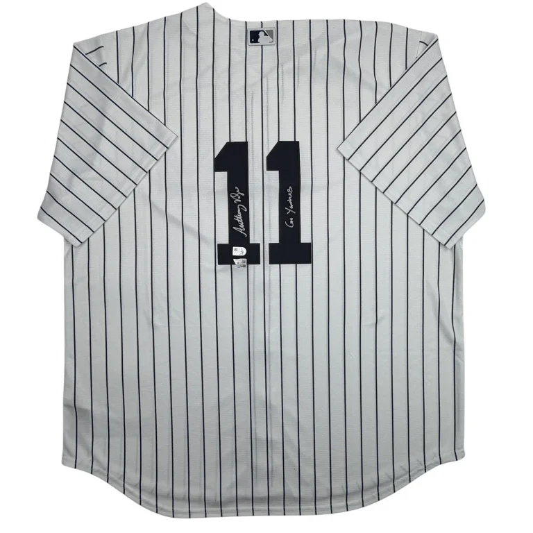 Autographed/Signed Anthony Volpe Yankees Authentic Jersey Fanatics & MLB COA