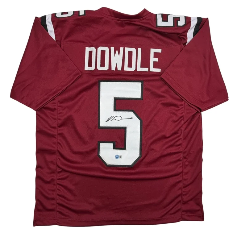 Autographed/Signed Rico Dowdle South Carolina Maroon College Jersey JSA COA