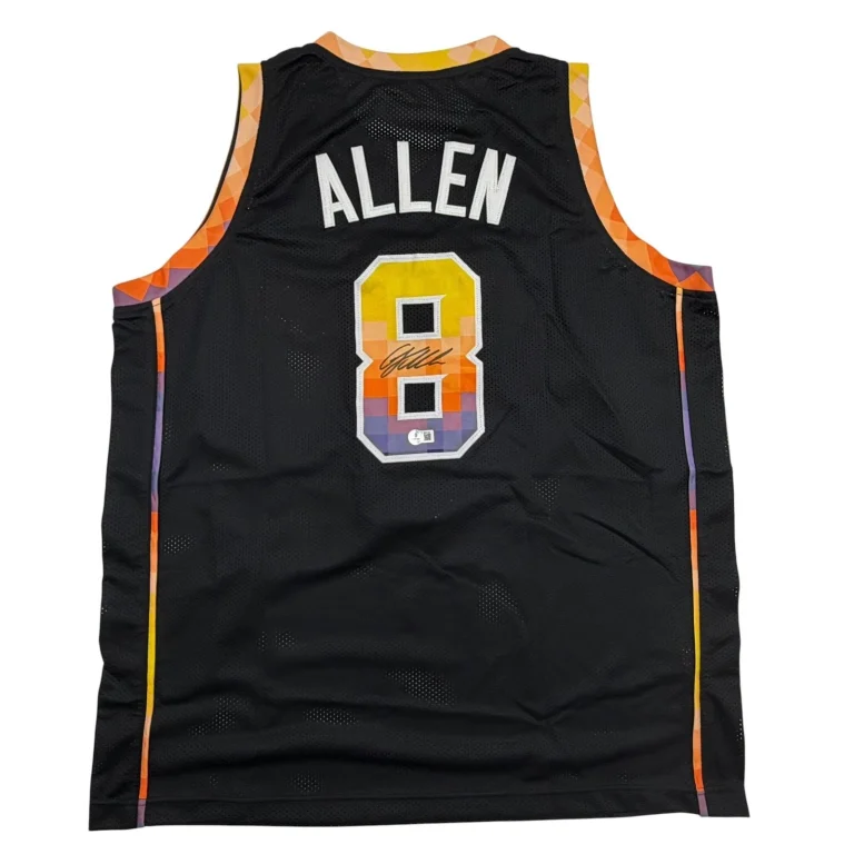 Autographed/Signed Grayson Allen Phoenix Black Basketball Jersey Beckett BAS COA