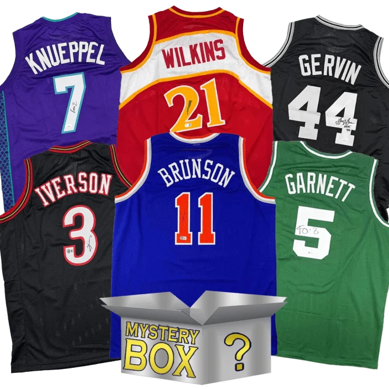 Autographed/Signed Basketball SILVER Series 1 Jersey Mystery Box w/ PSA JSA BAS