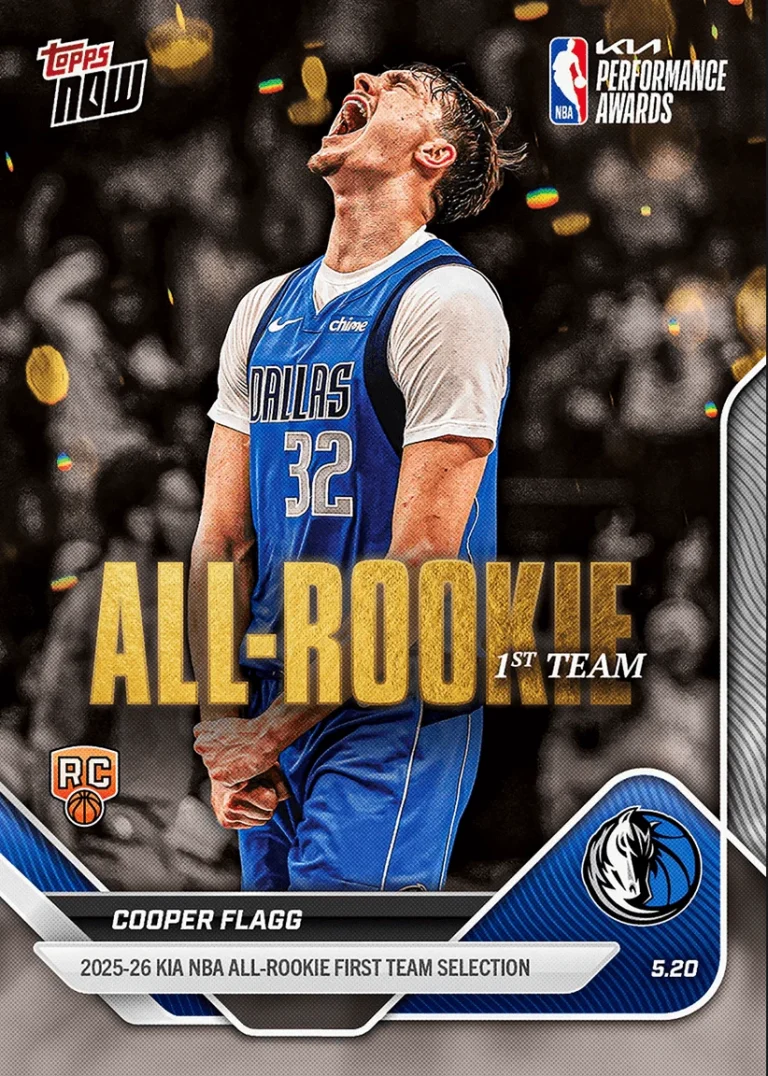 2025 Topps Now Cooper Flagg #AR01 1st Team All Rookie RC Basketball Card