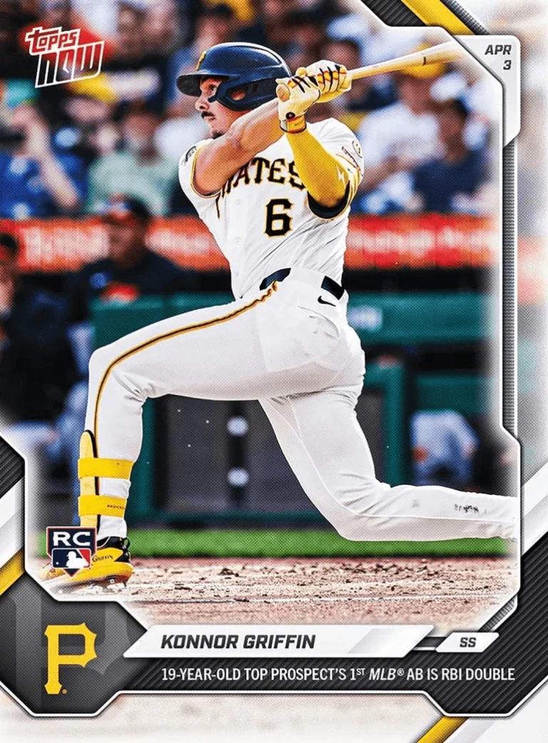 2026 Topps Now Konnor Griffin #49 Pittsburgh Pirates Rookie RC Baseball Card