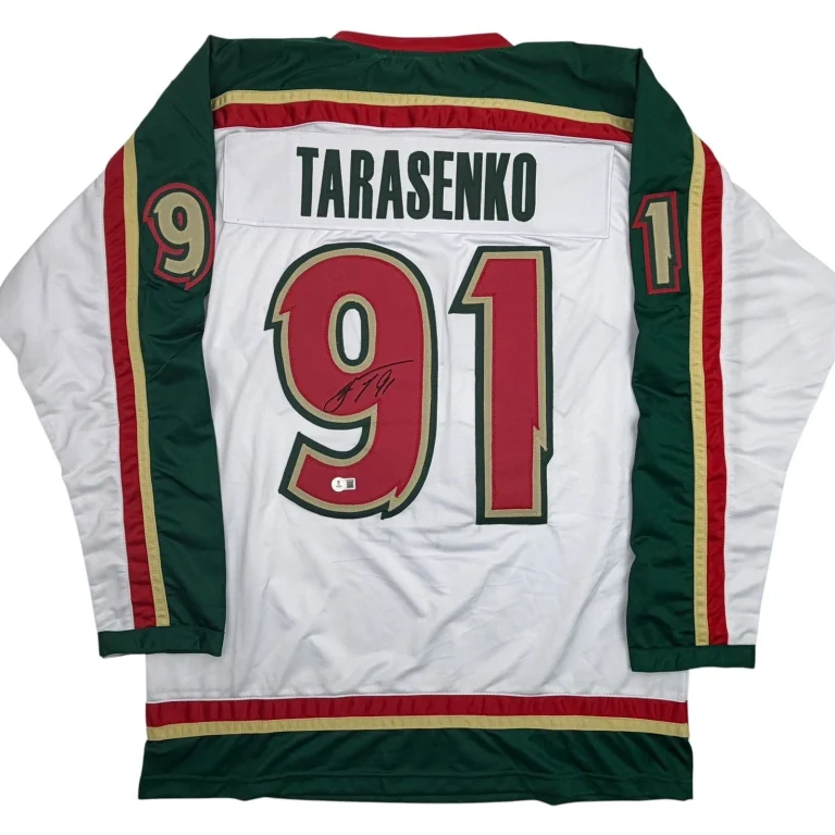 Autographed/Signed Vladimir Tarasenko Minnesota White Jersey Beckett BAS COA