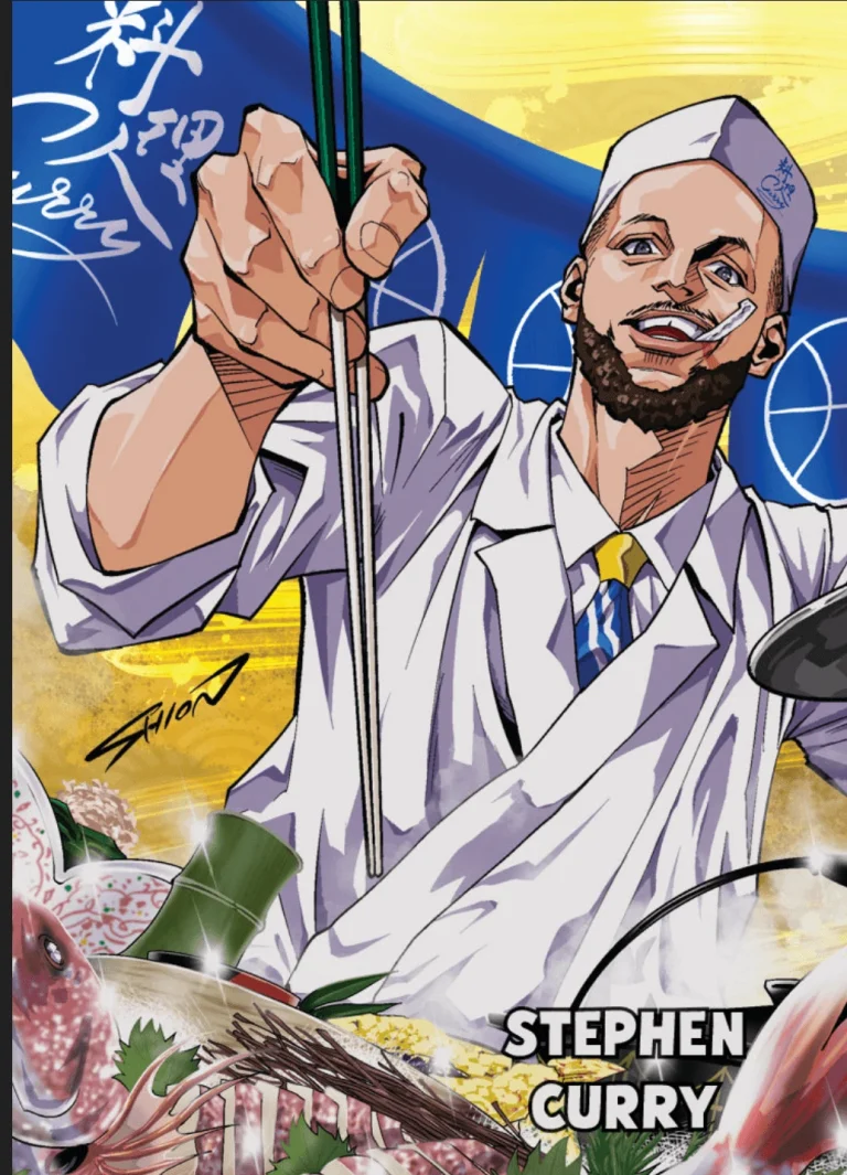 2026 Leaf Steph Curry #OVA9 Anime Nation Basketball Card