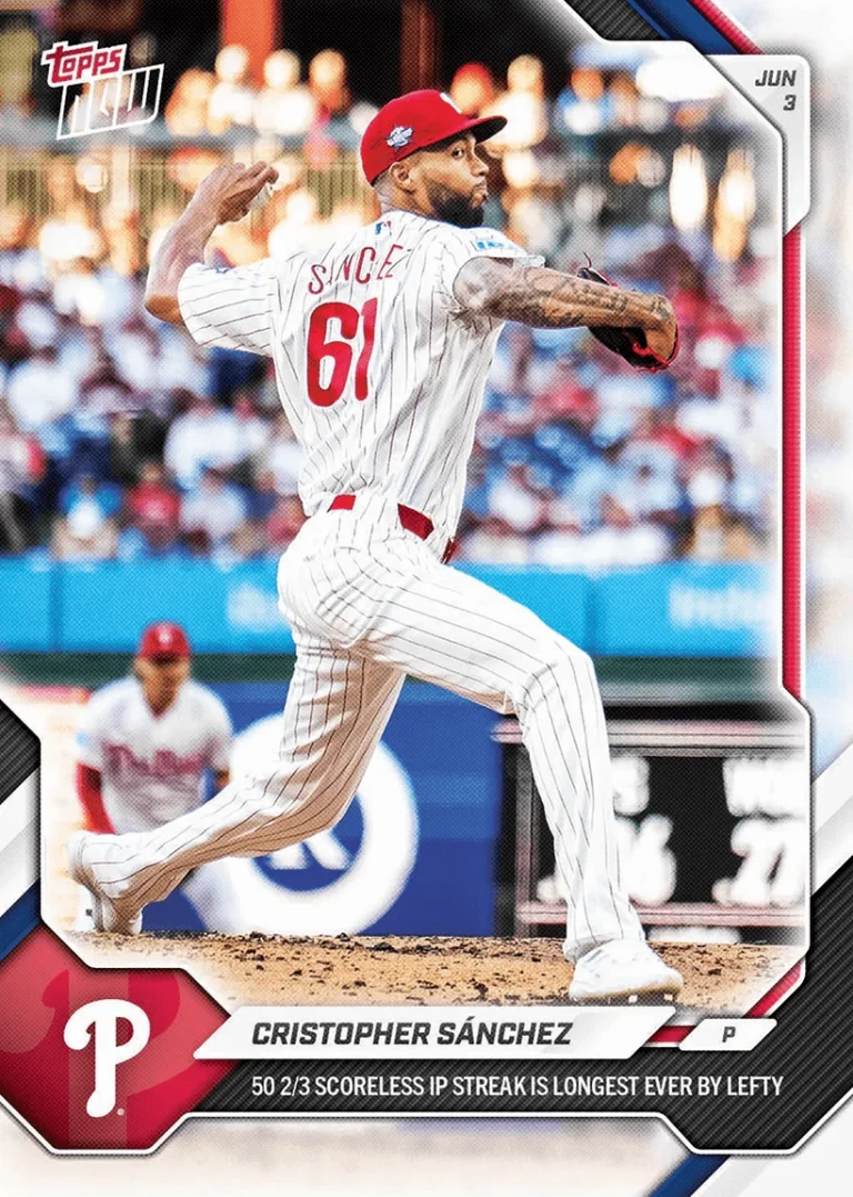2026 Topps Now Cristopher Sanchez #283 Philadelphia Phillies Baseball Card