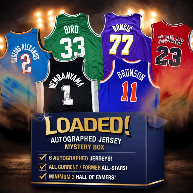 LOADED! Mystery Box 6x Autographed/Signed Basketball Jerseys PSA JSA or BAS COA